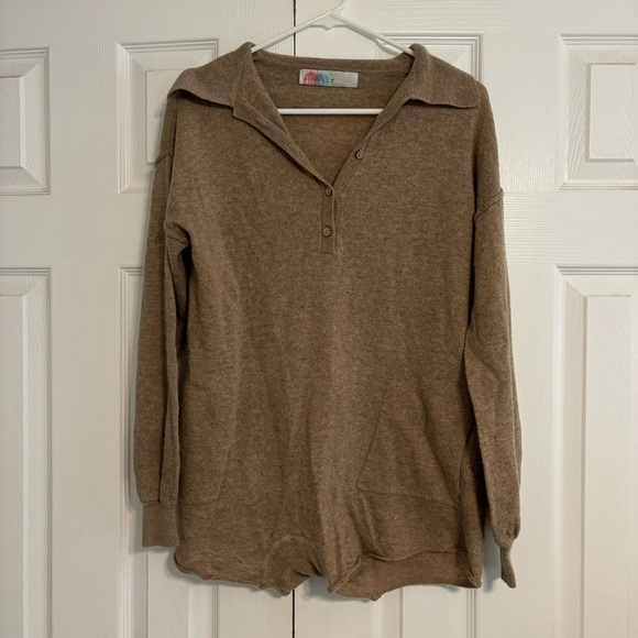 Free People Luxe Picnic Sweater Romper Medium - Picture 2 of 9